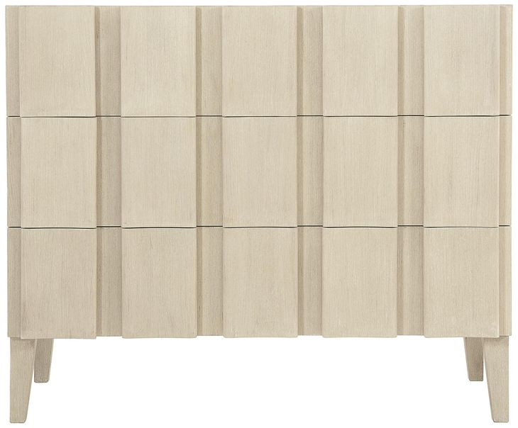 East Hampton Cerused Linen 40" Hall Chest