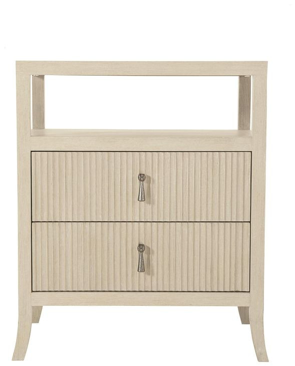 East Hampton Cerused Linen 26" Nightstand
