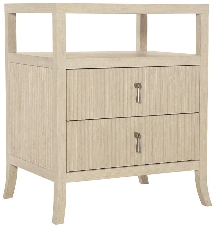 East Hampton Cerused Linen 26" Nightstand