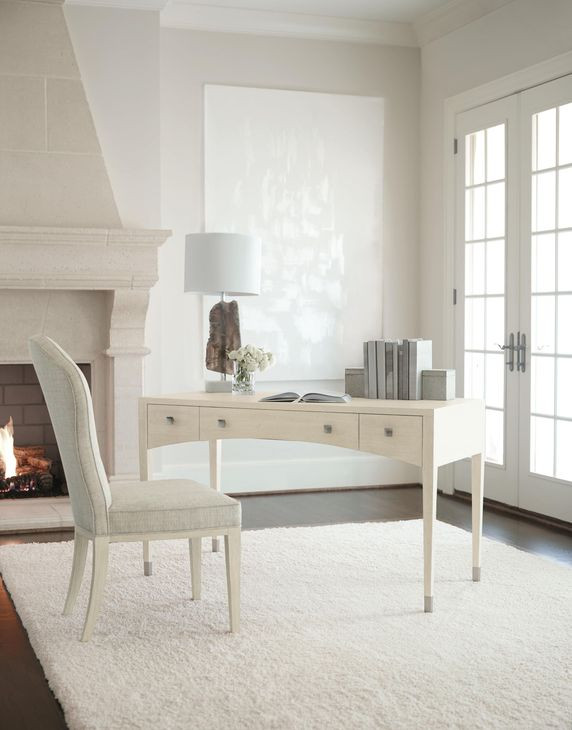 East Hampton Cerused Linen Desk