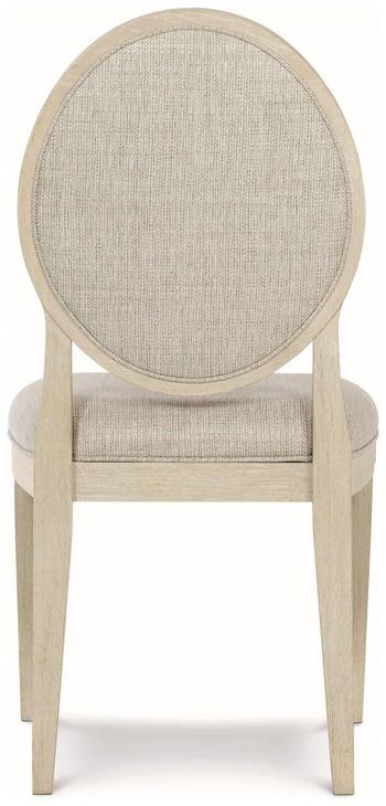East Hampton Muted Gray Oval Back Side Chair Set of 2