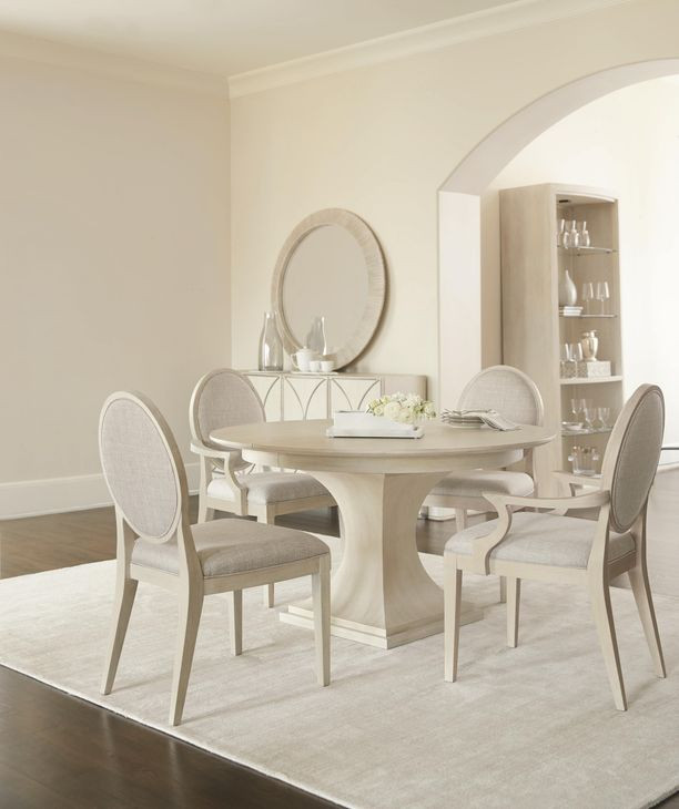 East Hampton Muted Gray Oval Back Side Chair Set of 2