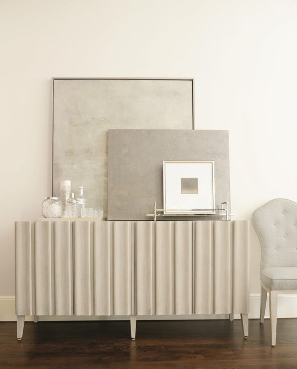 East Hampton Cerused Linen TV Stand