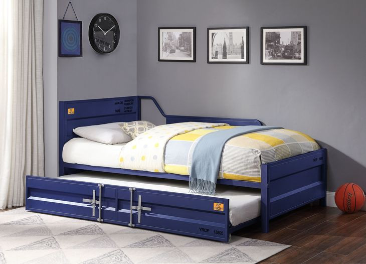 Cargo Blue Twin Daybed with Trundle