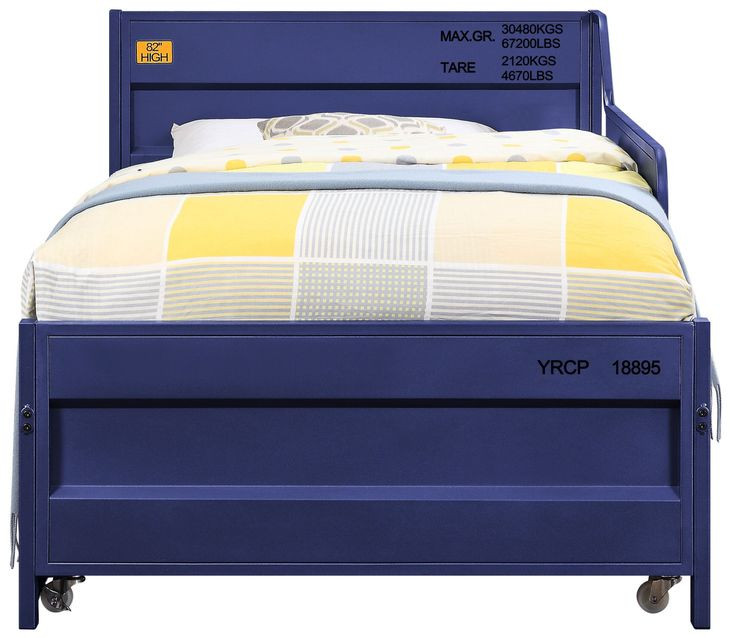 Cargo Blue Twin Daybed with Trundle