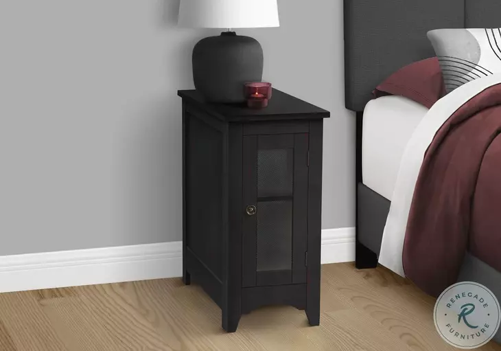 3995 Antique Black Accent Table