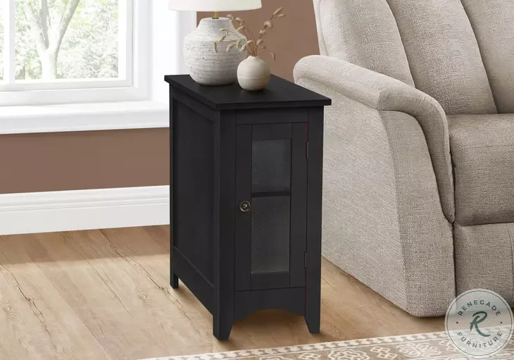 3995 Antique Black Accent Table