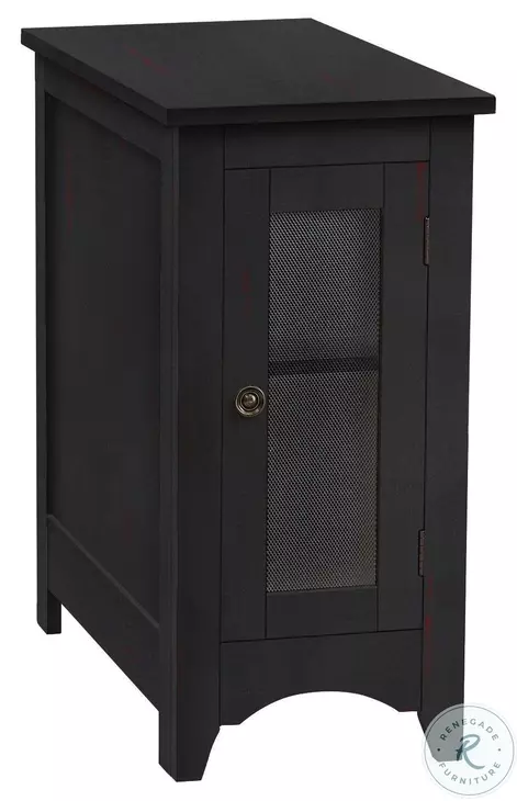 3995 Antique Black Accent Table
