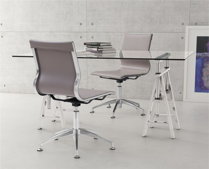 Glider Taupe Conference Chair
