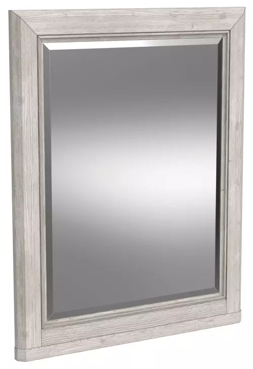 Carlson Washed Linen Rectangular Dresser Mirror