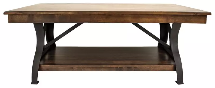 District Copper Rectangular Coffee Table
