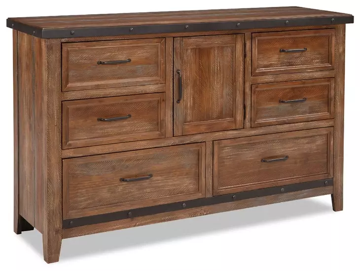 Taos Canyon Brown 6 Drawer Dresser