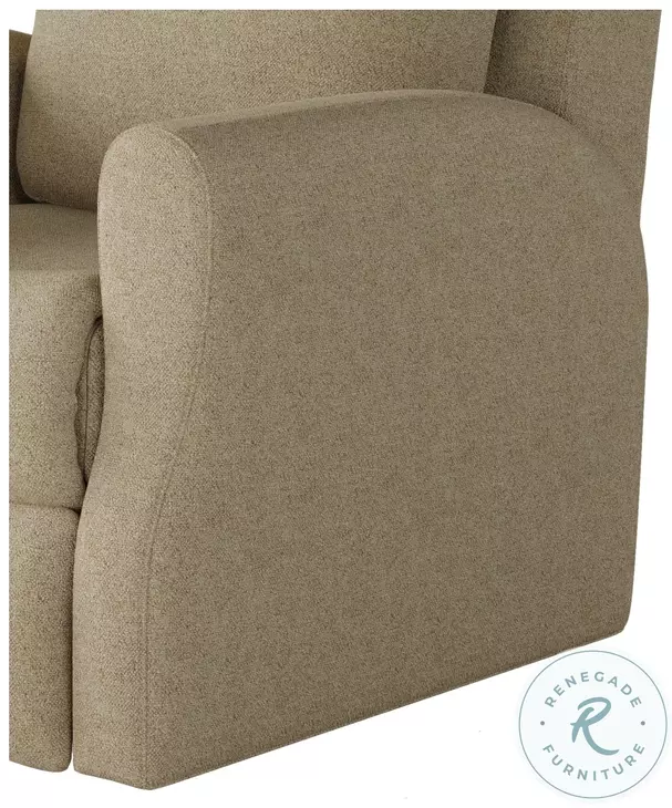 Fame Glam Squad Sand Power Headrest Rocker Recliner