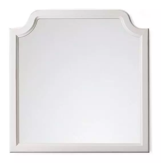 Pure Maple Cottage White Arched Garden Dresser Mirror