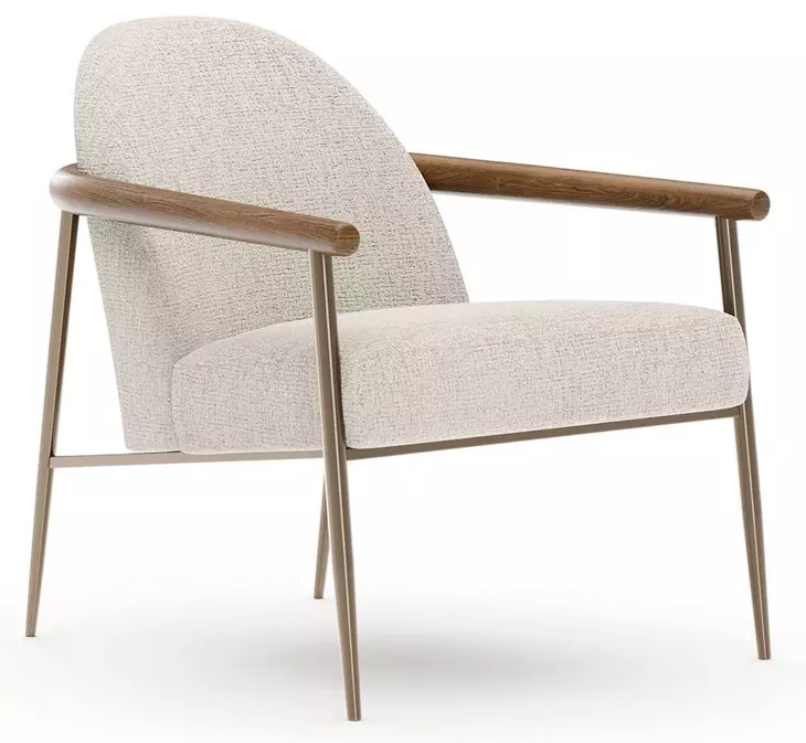 Altura Oatmeal Performance Fabric Upholstered Lounge Chair