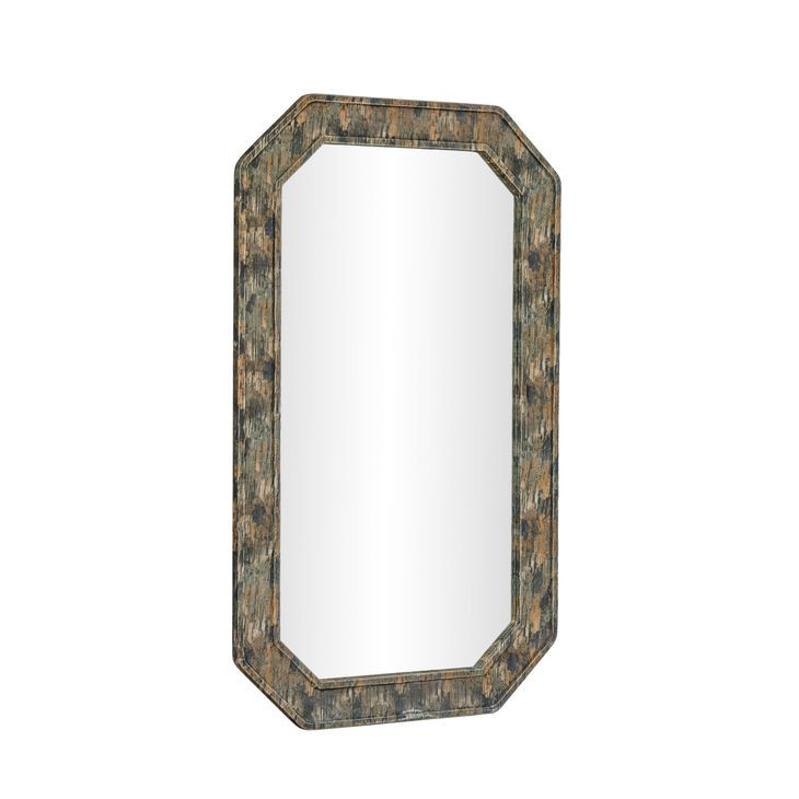 Charlene Watercolor Print Rectangular Wall Mirror