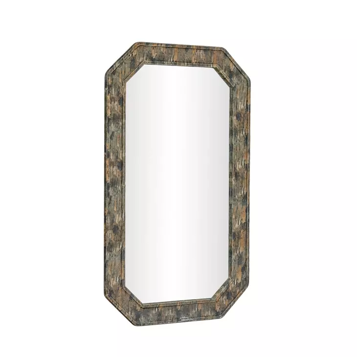 Charlene Watercolor Print Rectangular Wall Mirror