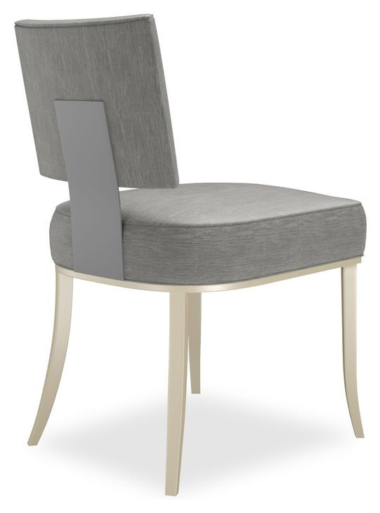 Reserved Seating Pewter Upholstered Side Chair Set of 2