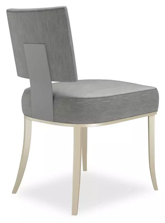 Reserved Seating Pewter Upholstered Side Chair Set of 2