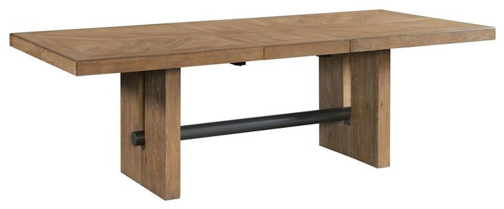 Landmark Weathered Oak Extendable Rectangular Dining Room Set