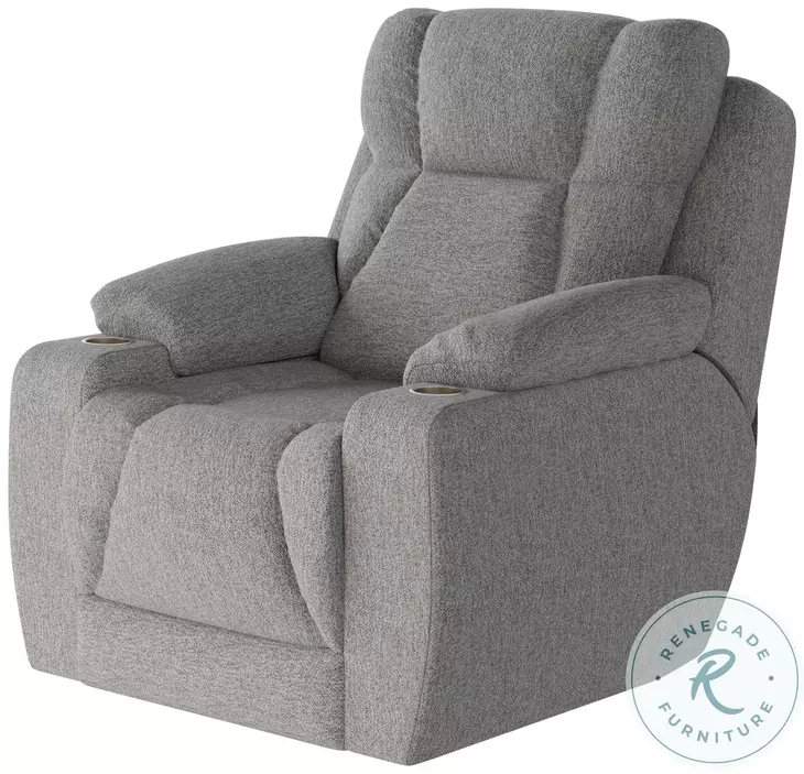 Challenger Journey Silver Power Headrest Wall Hugger Big Mans Recliner