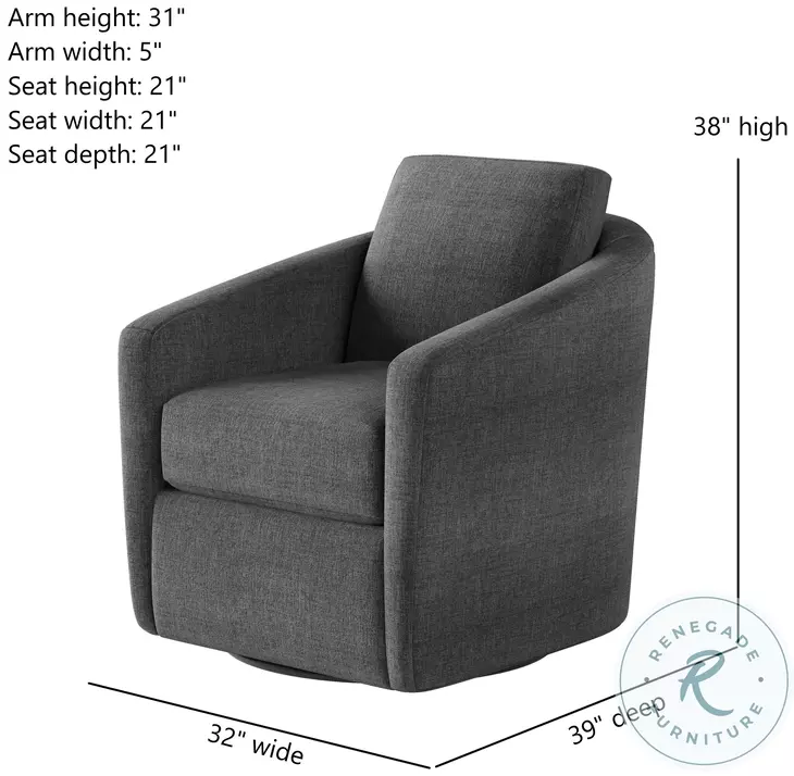 Daisey Smoke Swivel Glider Recliner