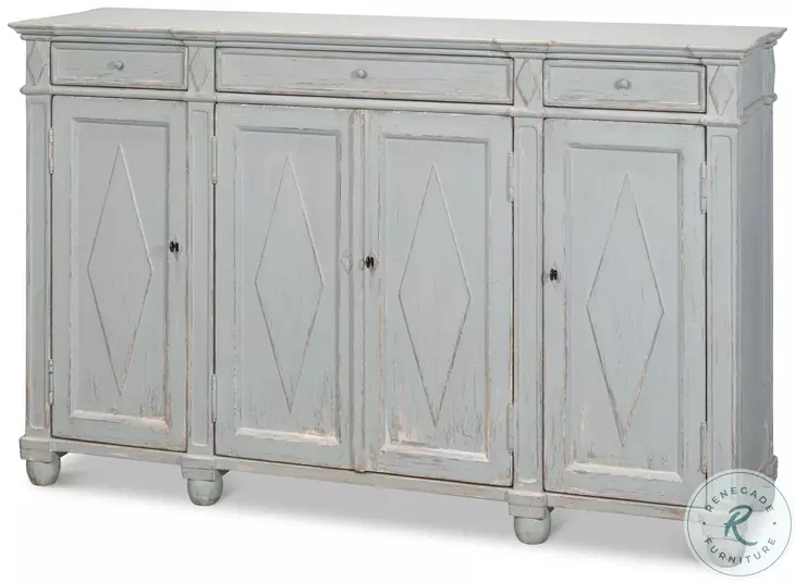 Diamond Blue Grey Sideboard