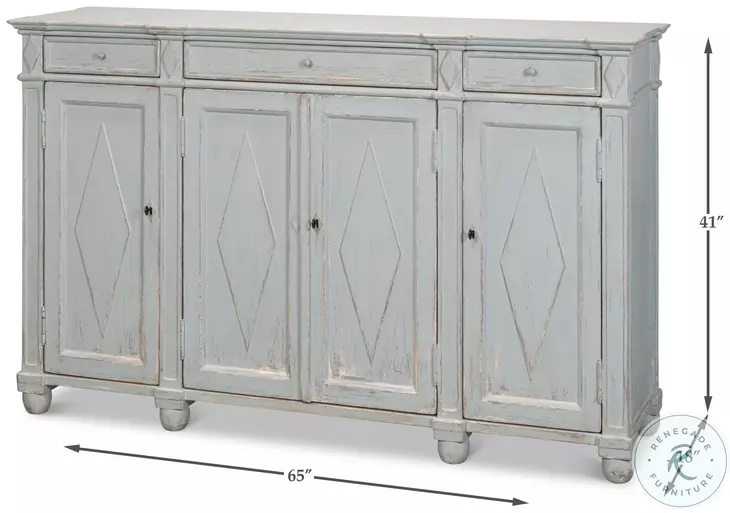 Diamond Blue Grey Sideboard