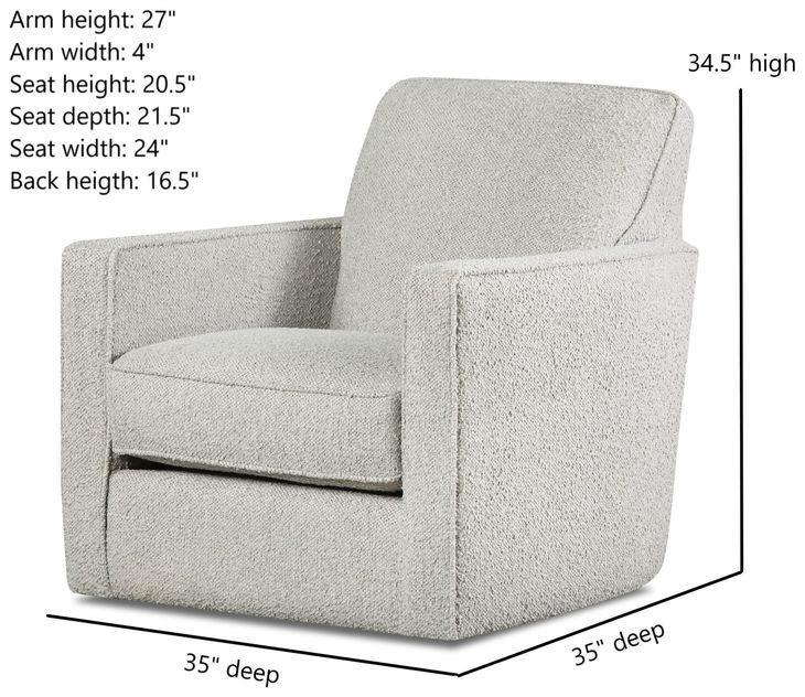 Nolte Pebble Cream Upholstered Swivel Glider Chair