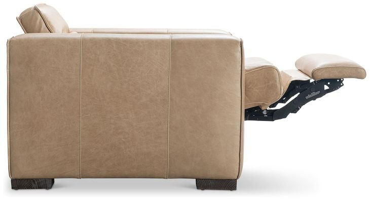 Nest Cream Leather Power Motion Living Room Set