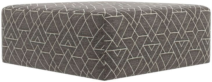 Canyon Umber Upholstered Square Cocktail Ottoman