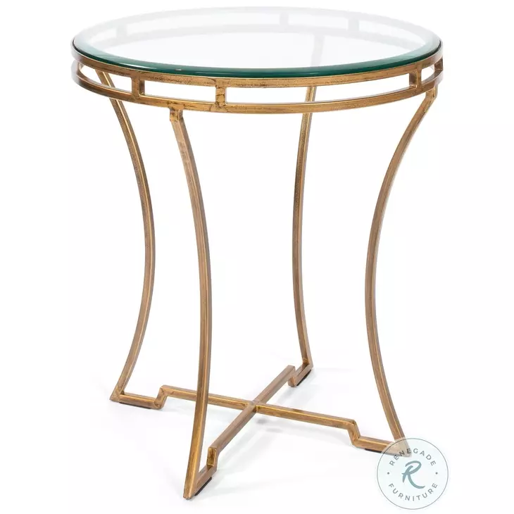 40475 Gold Round Side Table