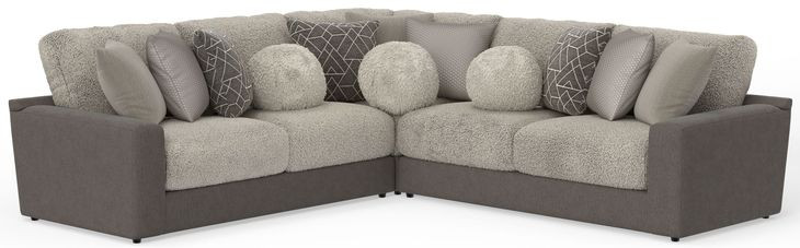 Canyon Umber 3 Piece Modular Sectional with Pillows