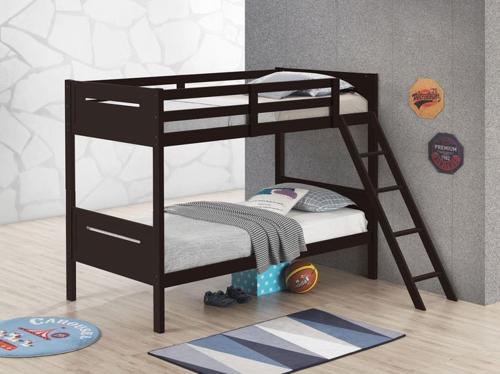 Littleton Espresso Twin Over Twin Bunk Bed