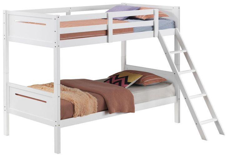 Littleton White Twin Over Twin Bunk Bed