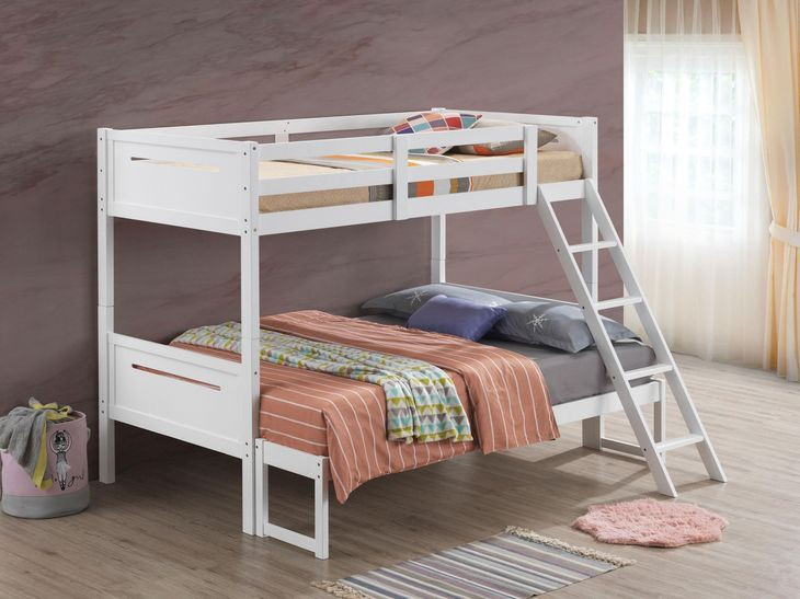 Littleton White Twin Over Full Bunk Bed