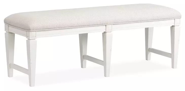 Willowbrook Beige Upholstered Bench