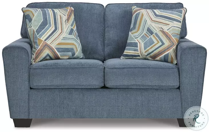 Cashton Blue Loveseat