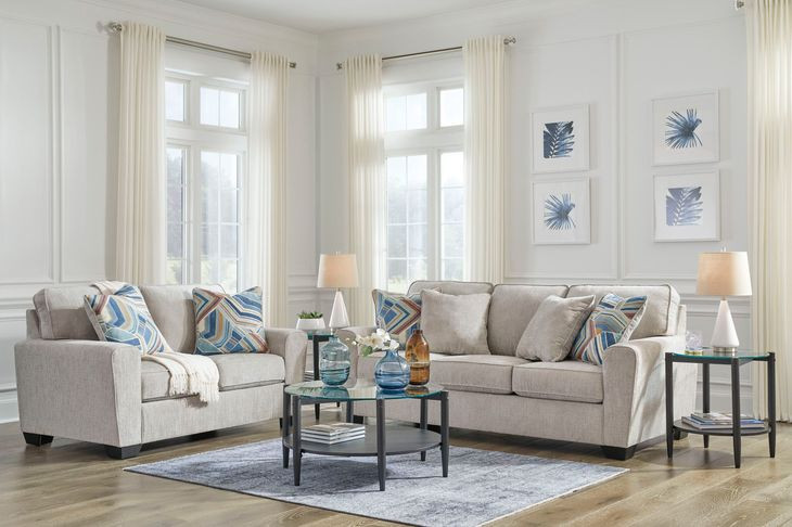 Cashton Ice Sofa Living Room Set