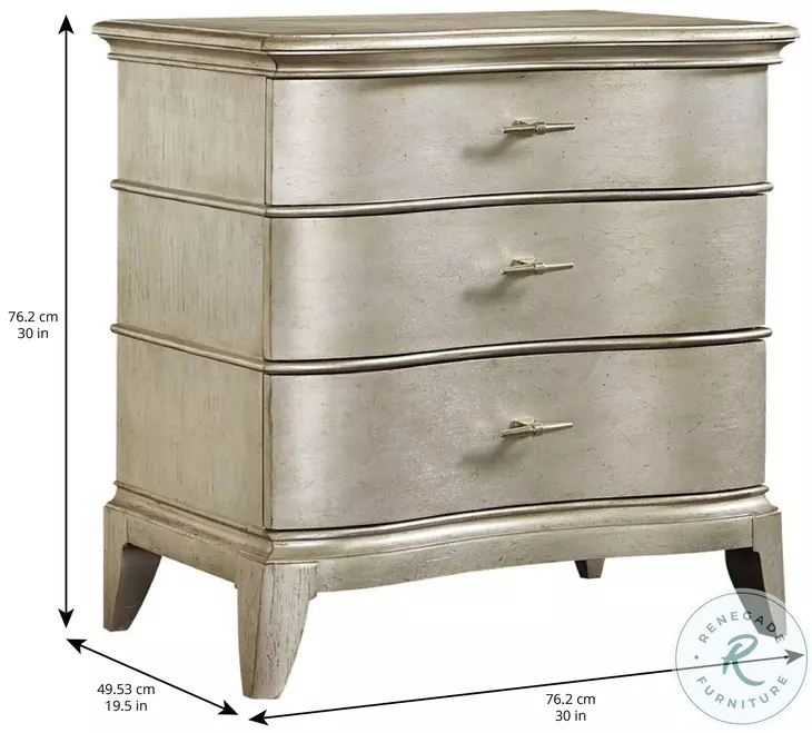 Starlite Silver Nightstand from ART | Coleman Furniture