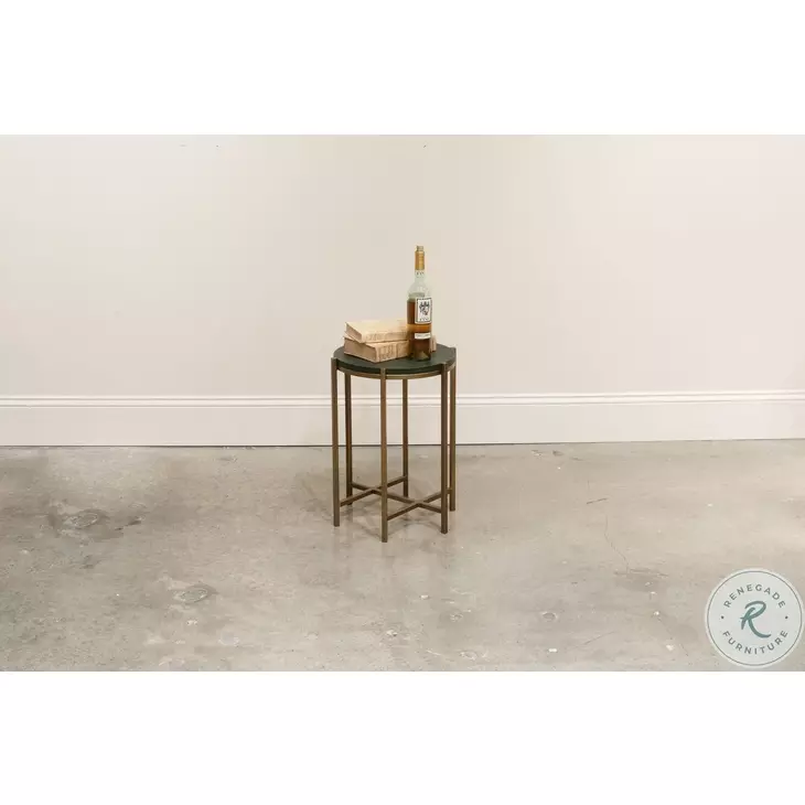 Hobart Green Side Table