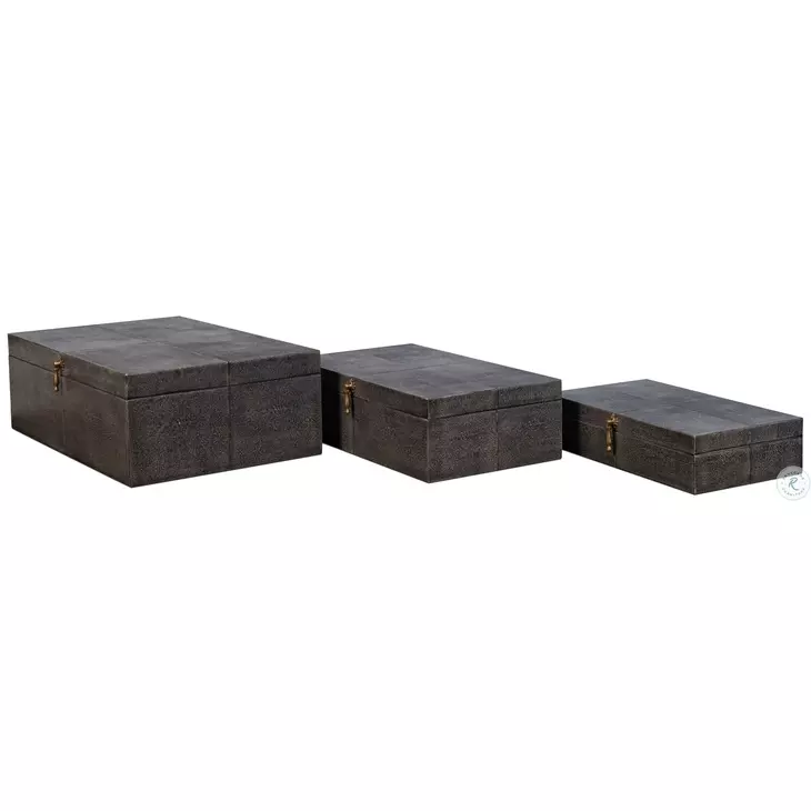 Cosmos Black Nesting Boxes Set Of 3