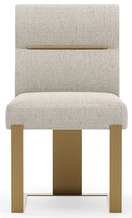 Counter Balance Oatmeal Upholstered Dining Chair
