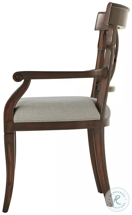 Brooksby Draper Performance Fabric Cross Back Arm Chair