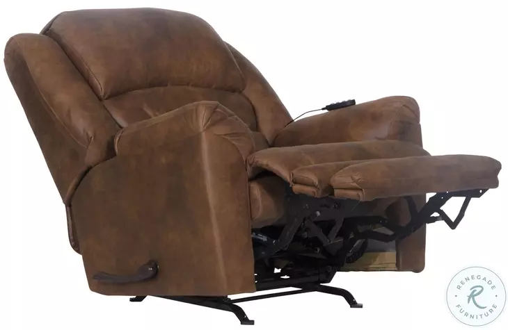 Hayden Auburn Chaise Rocker Recliner with Heat Massage And
