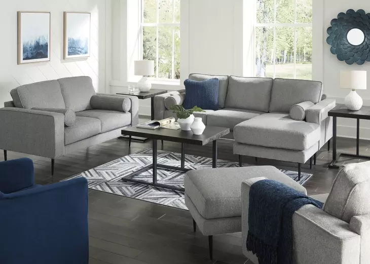 Hazela Charcoal Living Room Set