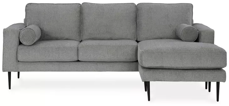 Hazela Charcoal 85" Sofa with Chaise