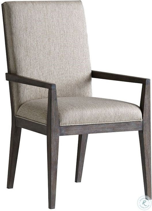 Santana Bodega Upholstered Dining Arm Chair Set of 2