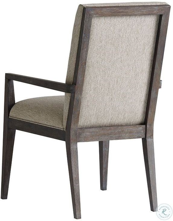 Santana Bodega Upholstered Dining Arm Chair Set of 2