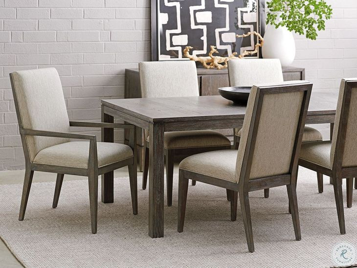 Santana Bodega Upholstered Dining Arm Chair Set of 2